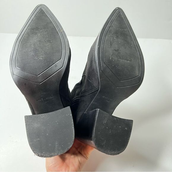 Steve Madden Womens Touchdown Black Ankle Boots Chunky Shoes 10 Medium NEW Y2K - Picture 8 of 11